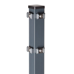 Eckpfosten für Doppelstabmatten mit Punktbefestigung