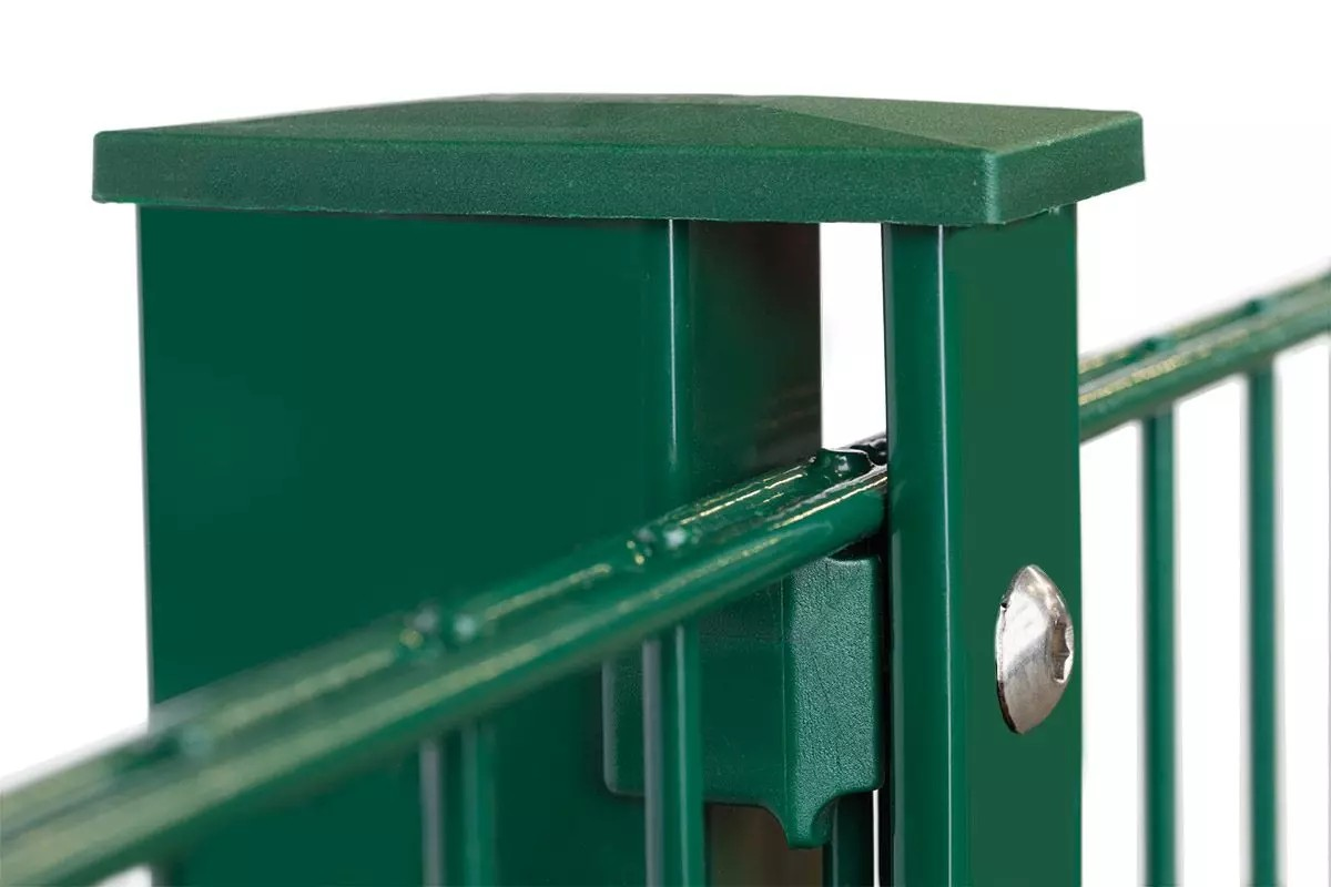 Pfosten für Doppelstabmatten mit Abdeckleiste – Bild 2