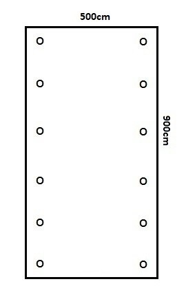 Doppelcarport KVH 5,0m x 9,0m mit Geräteschuppen – Bild 3